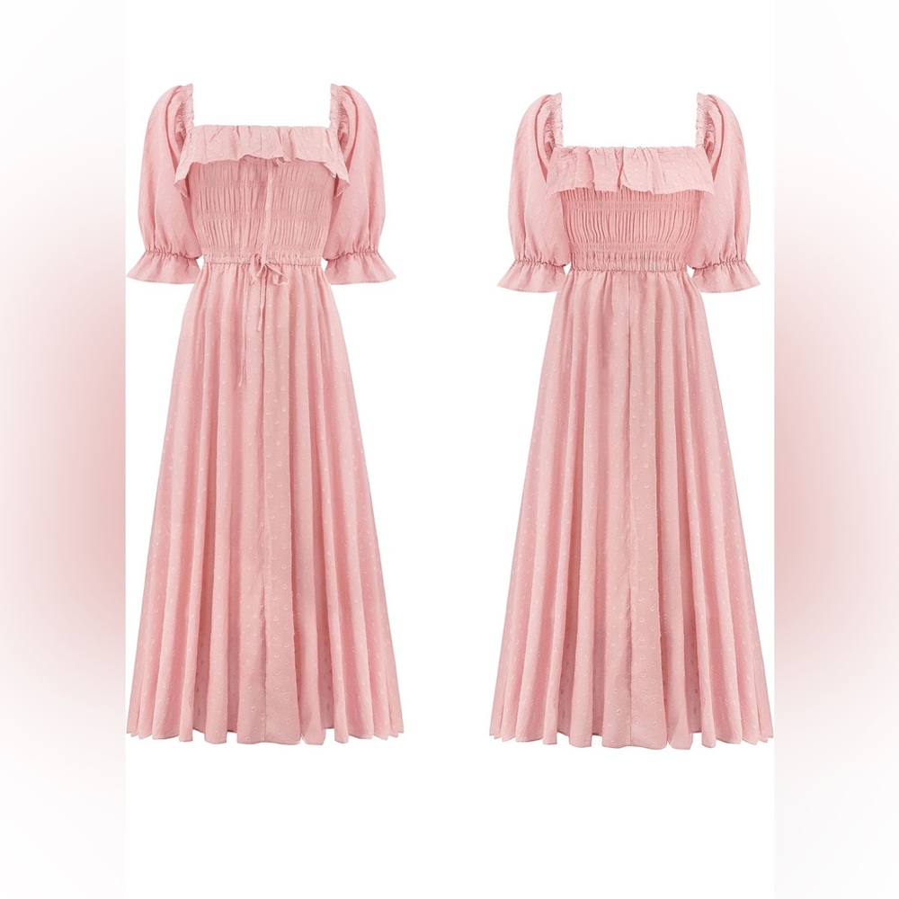 Women’s Pink Ruffled Dress - XL